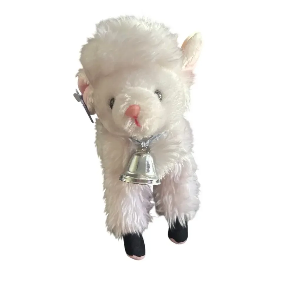 New With Tags Vintage Russ Lucy Lamb Plush Made In Korea Jingle Bell‎